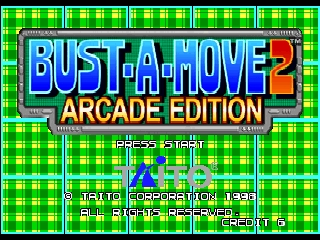 Bust-A-Move 2 - Arcade Edition (Europe) Title Screen